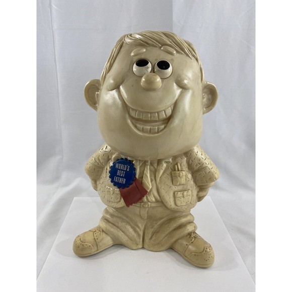 Vintage 1970 R & W Berries World's Best Dad Large Figure 12” Collectible #14 - Picture 1 of 6